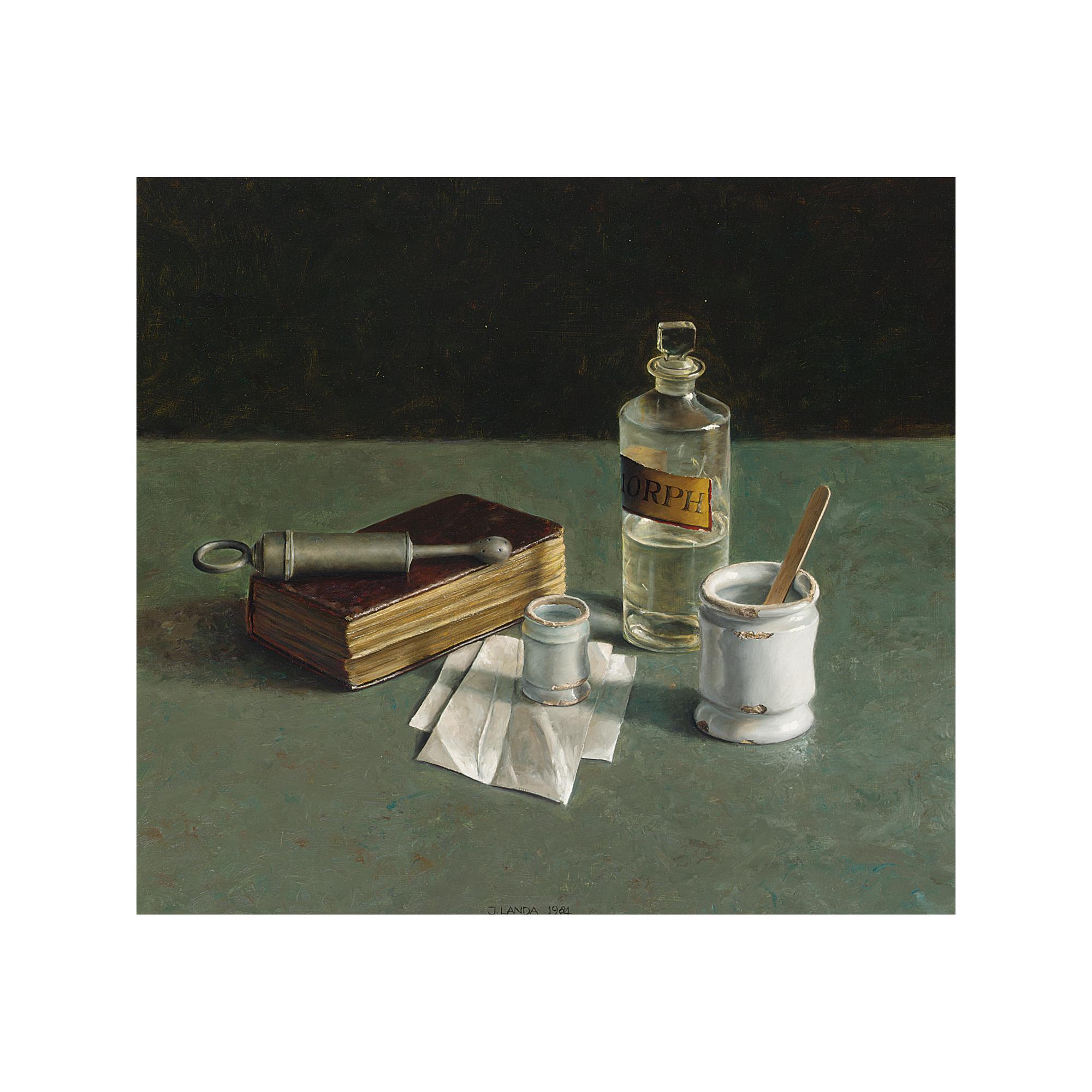 Juliën Landa - \'Stilleven Met Zwart Schrift En Potlood\'