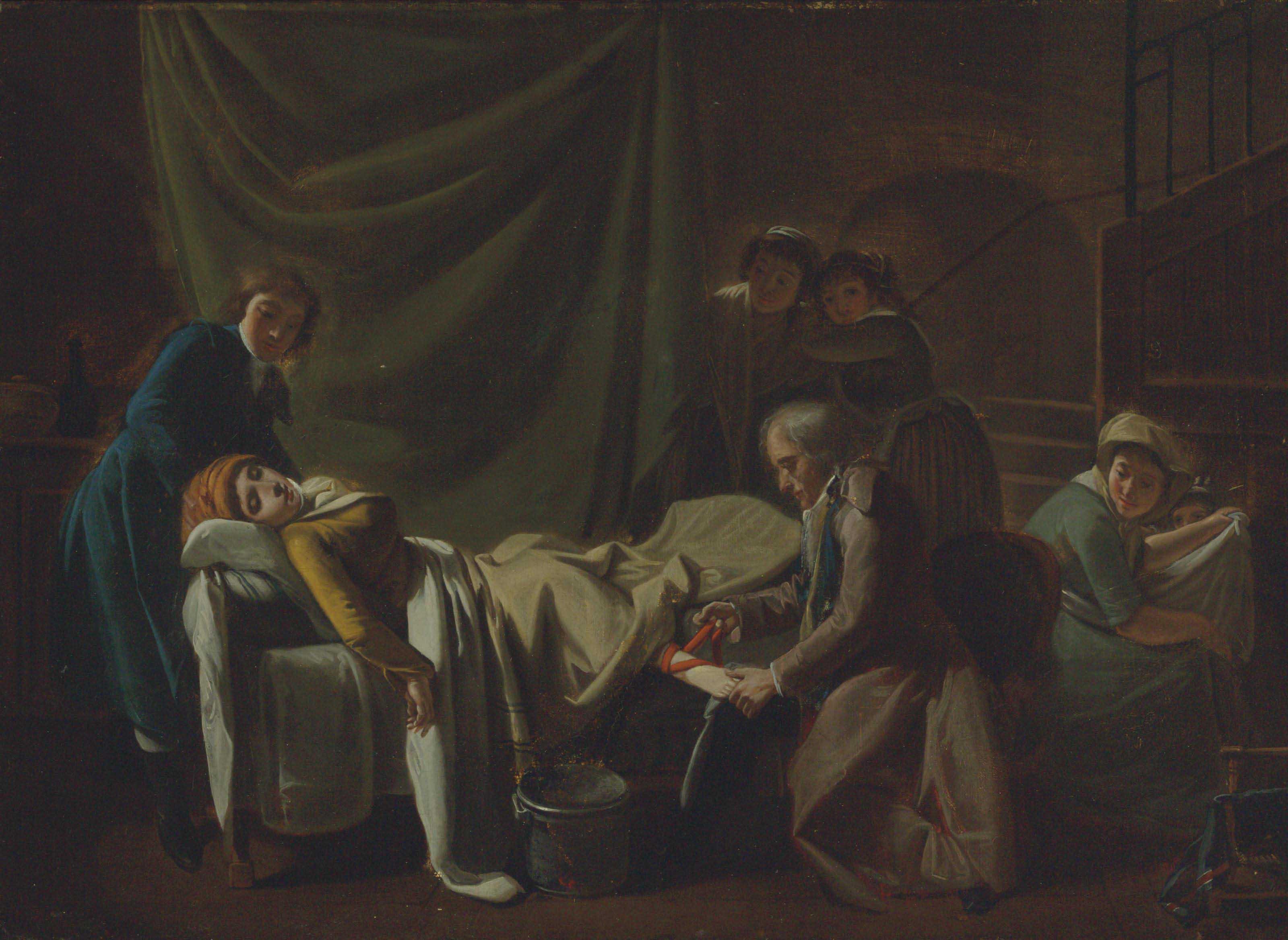 Julien-Léopold Boilly - The doctor\'s visit
