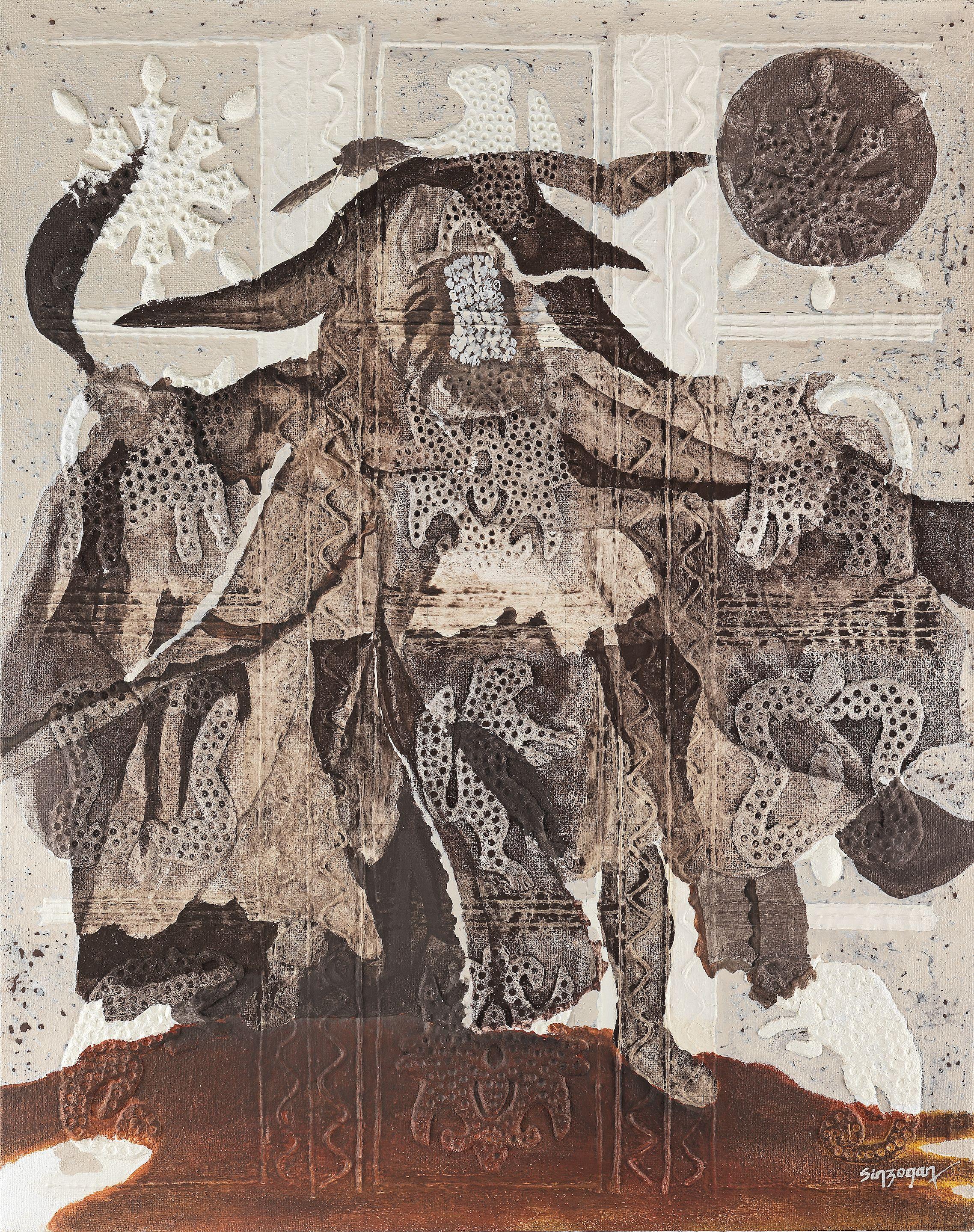 Julien Sinzogan - Egun I, II, III, a triptych.