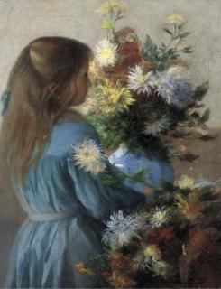 Juliette Wytsman - Arranging flowers