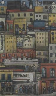 Julio Alpuy - Paisaje constructivista de Montevideo