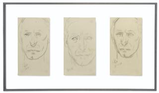 Julio González - Croquis D\'Autoportrait (I ; II Et III)