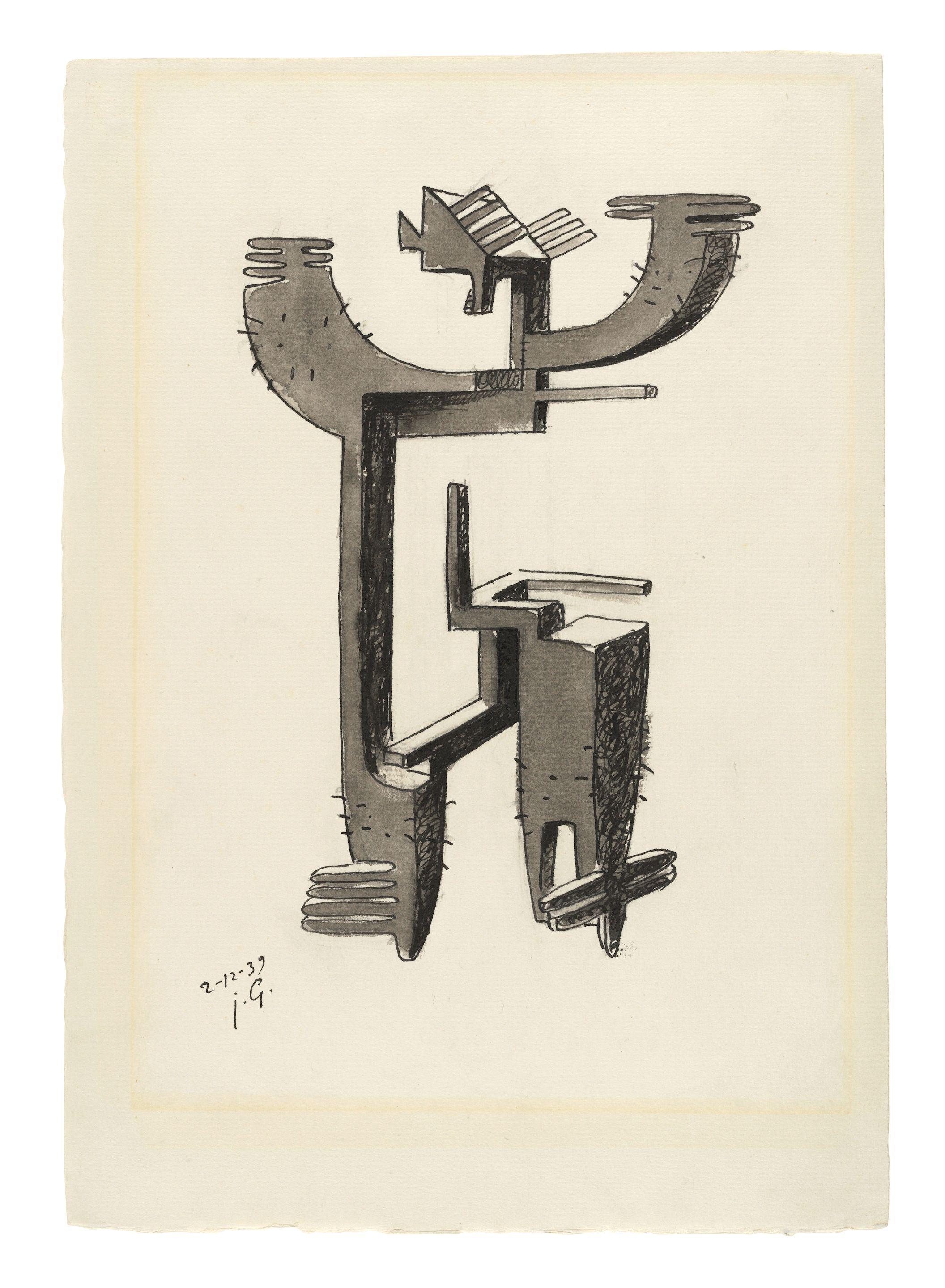 Julio González - Étude pour l\'homme cactus