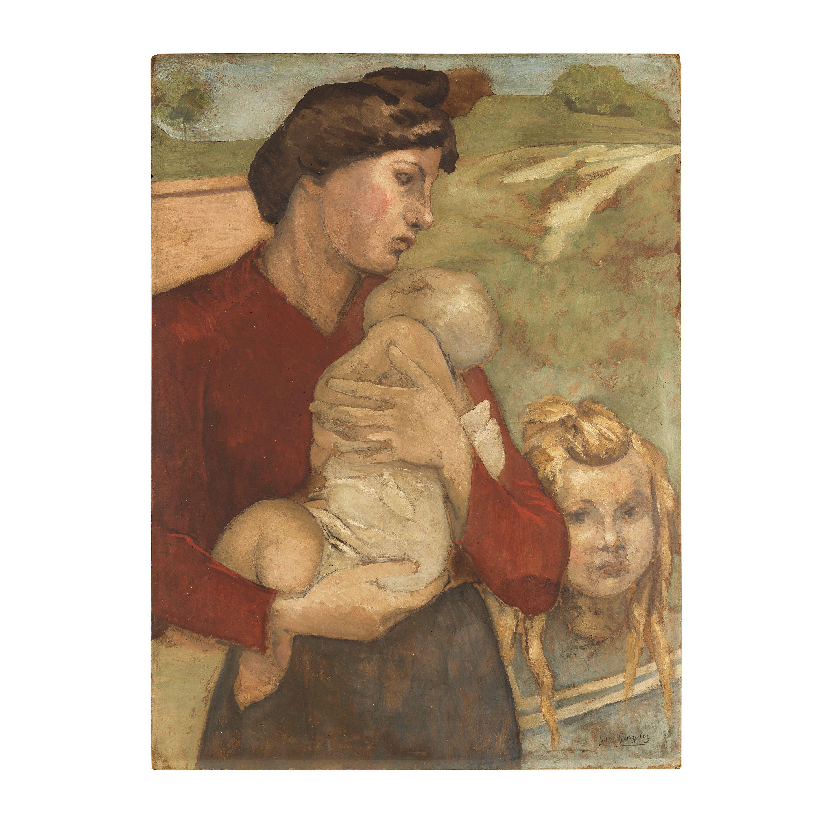 Julio González - Femme tenant un bébé