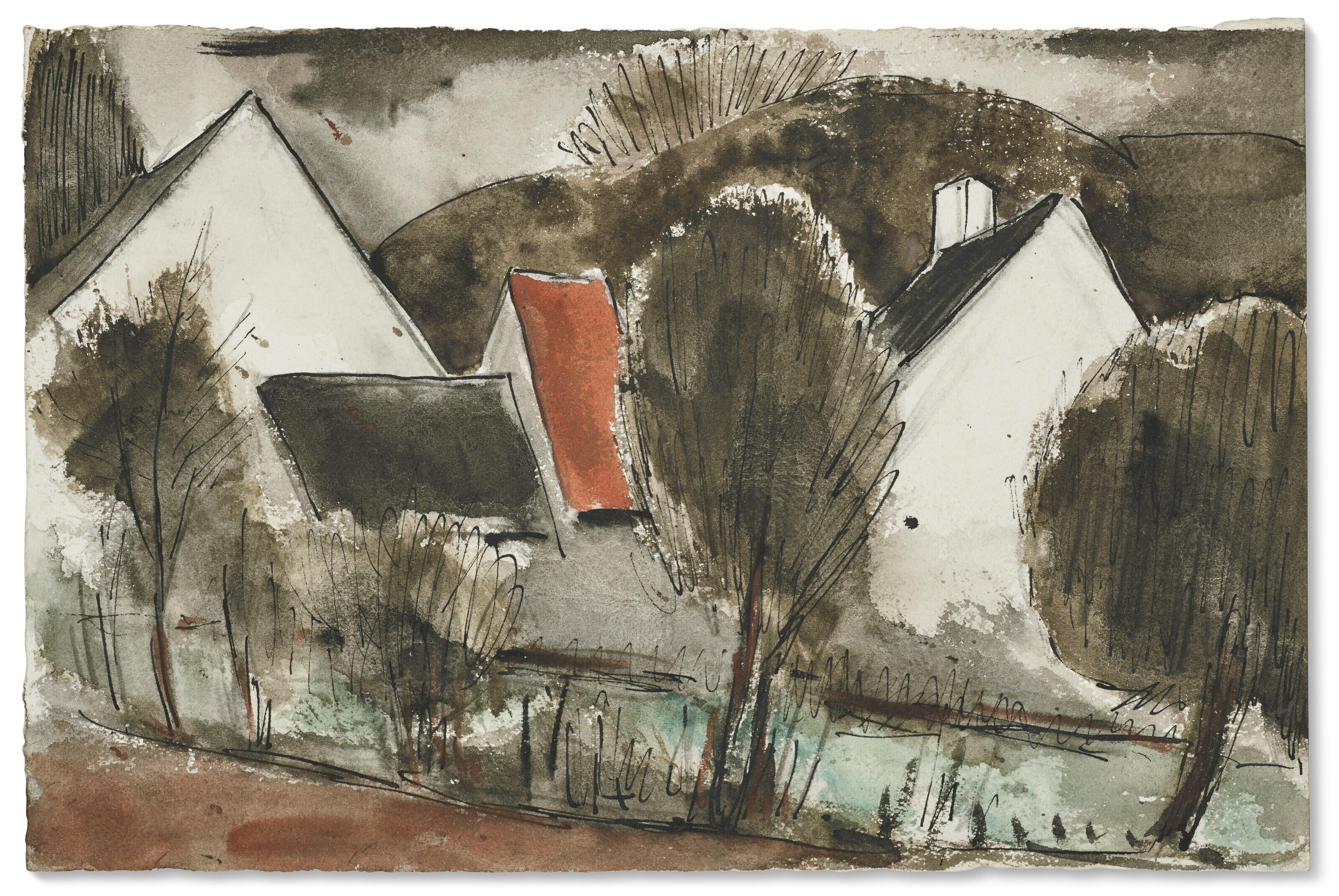 Julio González - Maisons rurales en hiver