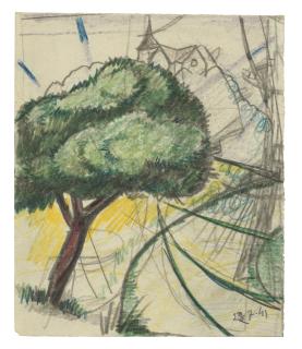 Julio González - Paysage aux rayons