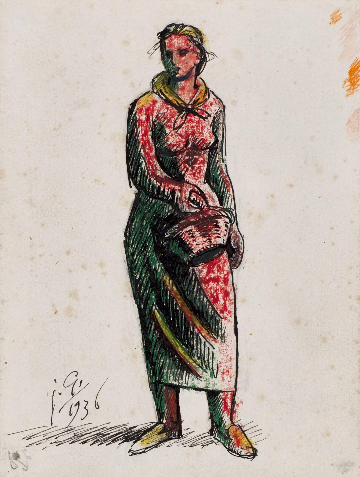 Julio González - Paysanne au panier