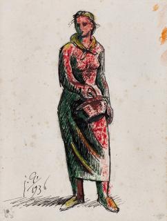 Julio González - Paysanne au panier