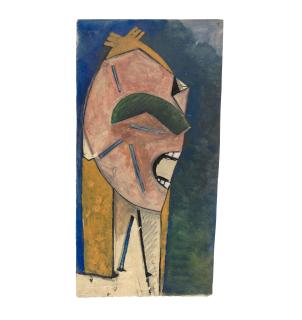 Julio González - Visage criant (recto); Étude des animaux (verso)