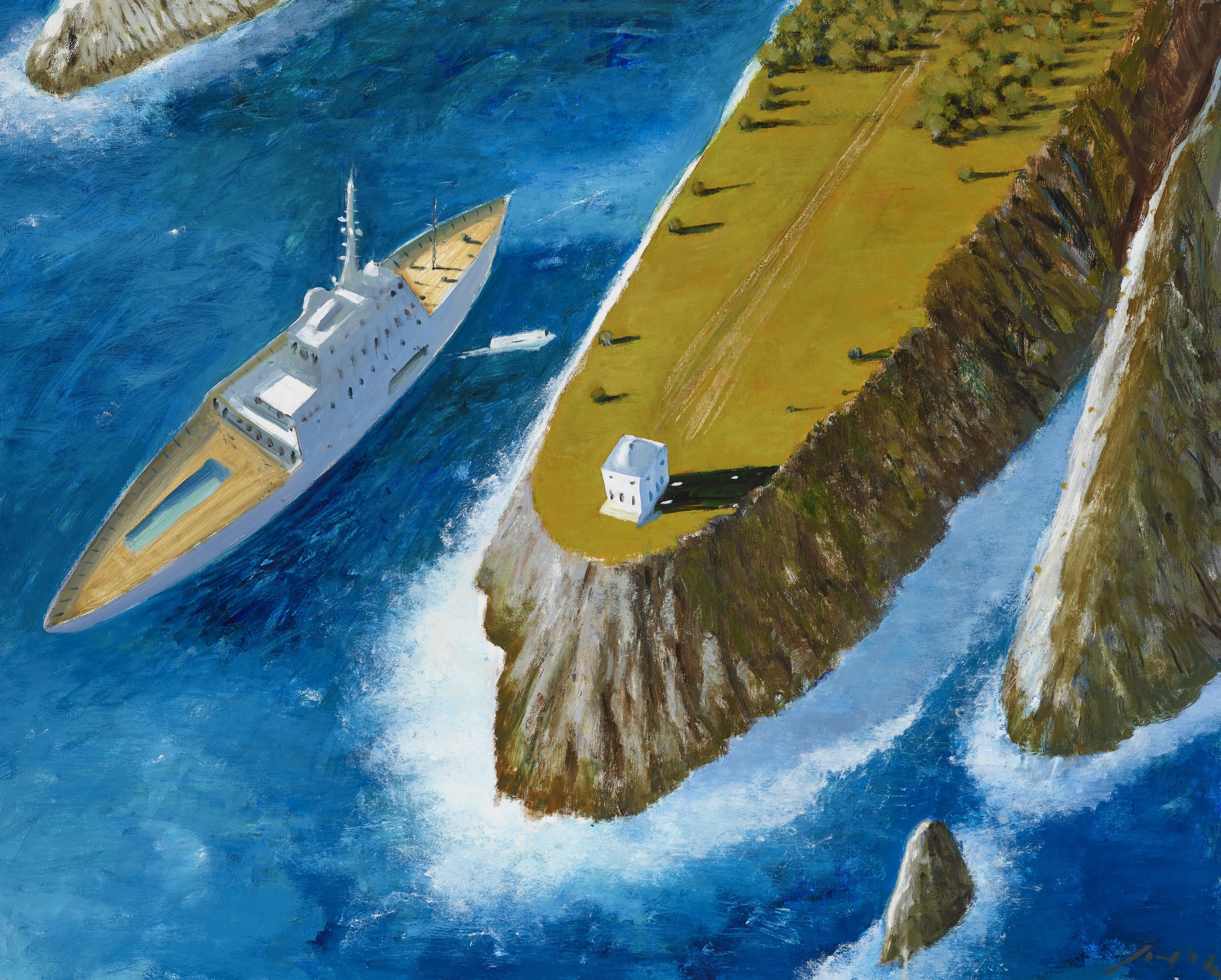 Julio Larraz - A Visit From Catherine De\' Medici