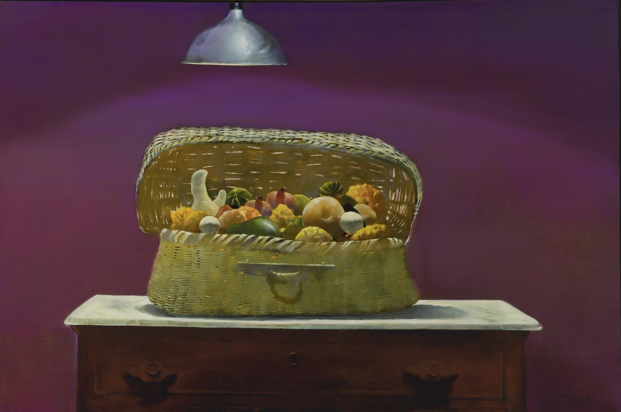 Julio Larraz - Cesta De Calabazas Y Granadas