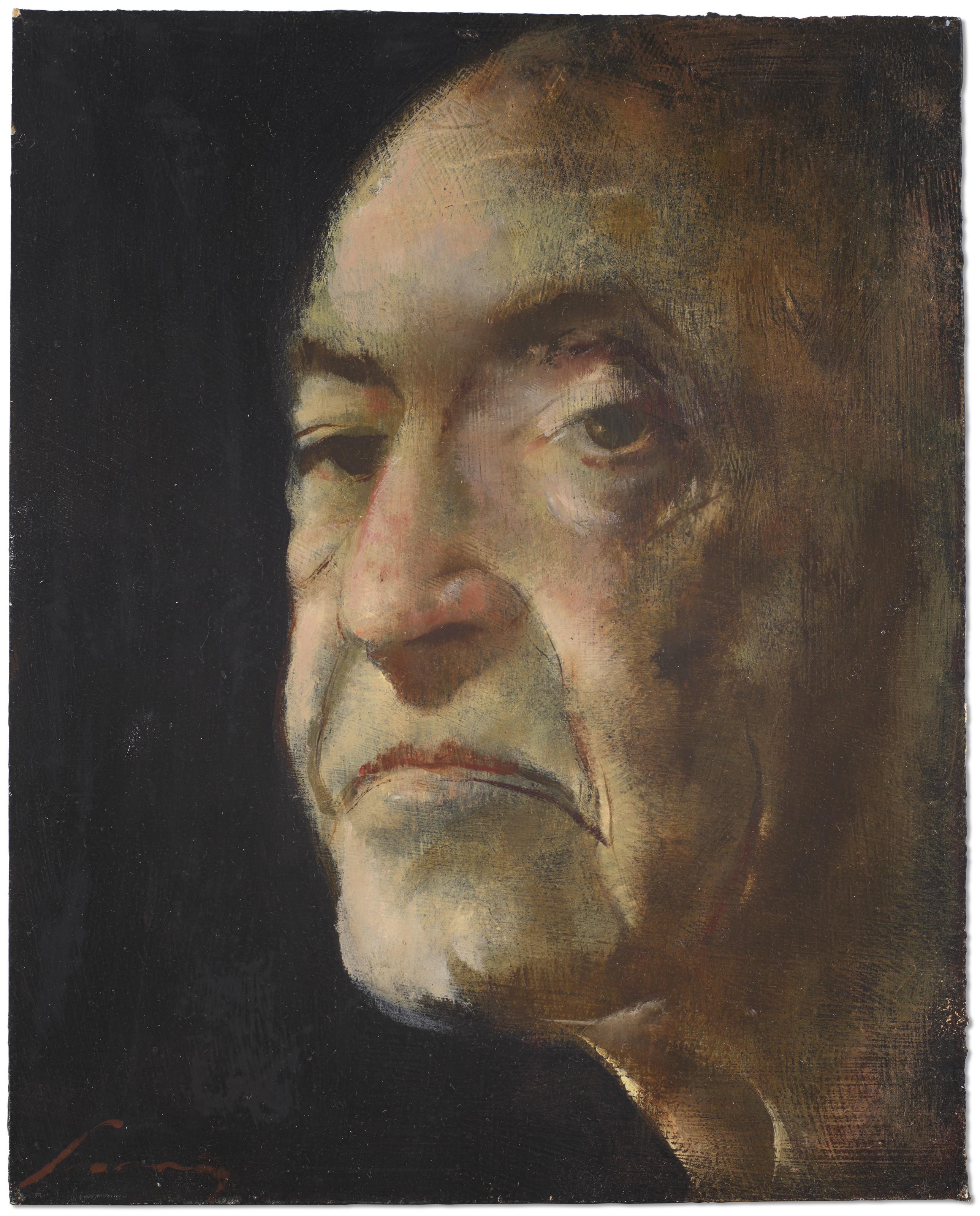 Julio Larraz - Portrait Of W. S. Maugham, Study Ii