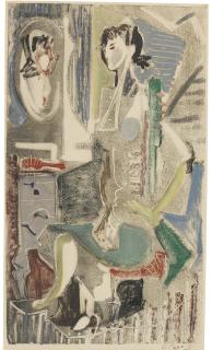 Julio Le Parc - Untitled (Mujer Frente Al Espejo)