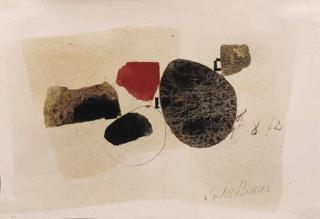 Julius Bissier - Abstrakte Komposition, 1962