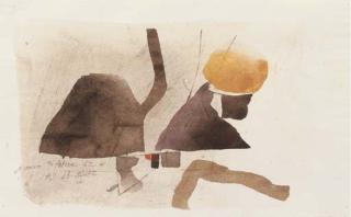 Julius Bissier - Komposition, 1962