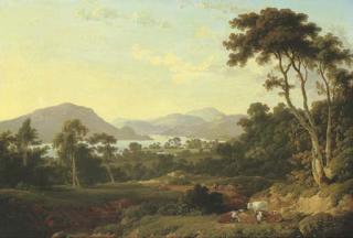 Julius Caesar Ibbetson - Lake Ullswater From Gowbarrow Park