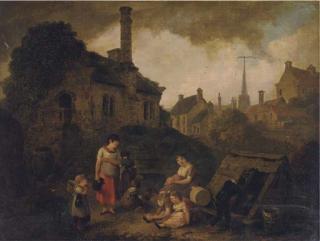 Julius Caesar Ibbetson - The old mill