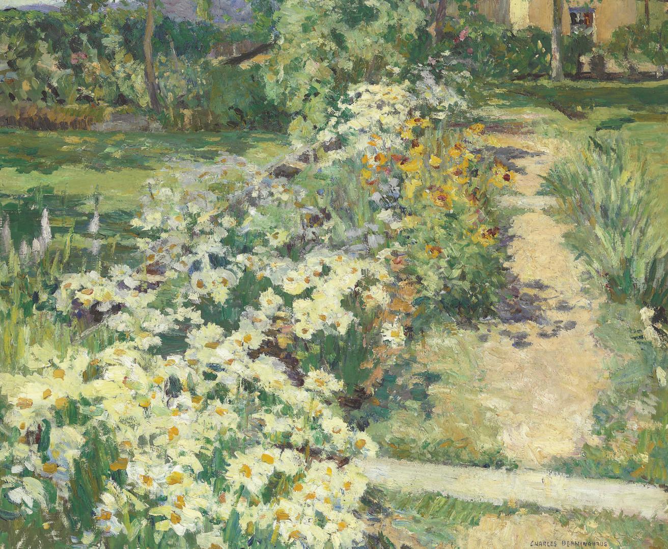 Julius Charles Berninghaus - Floral Landscape