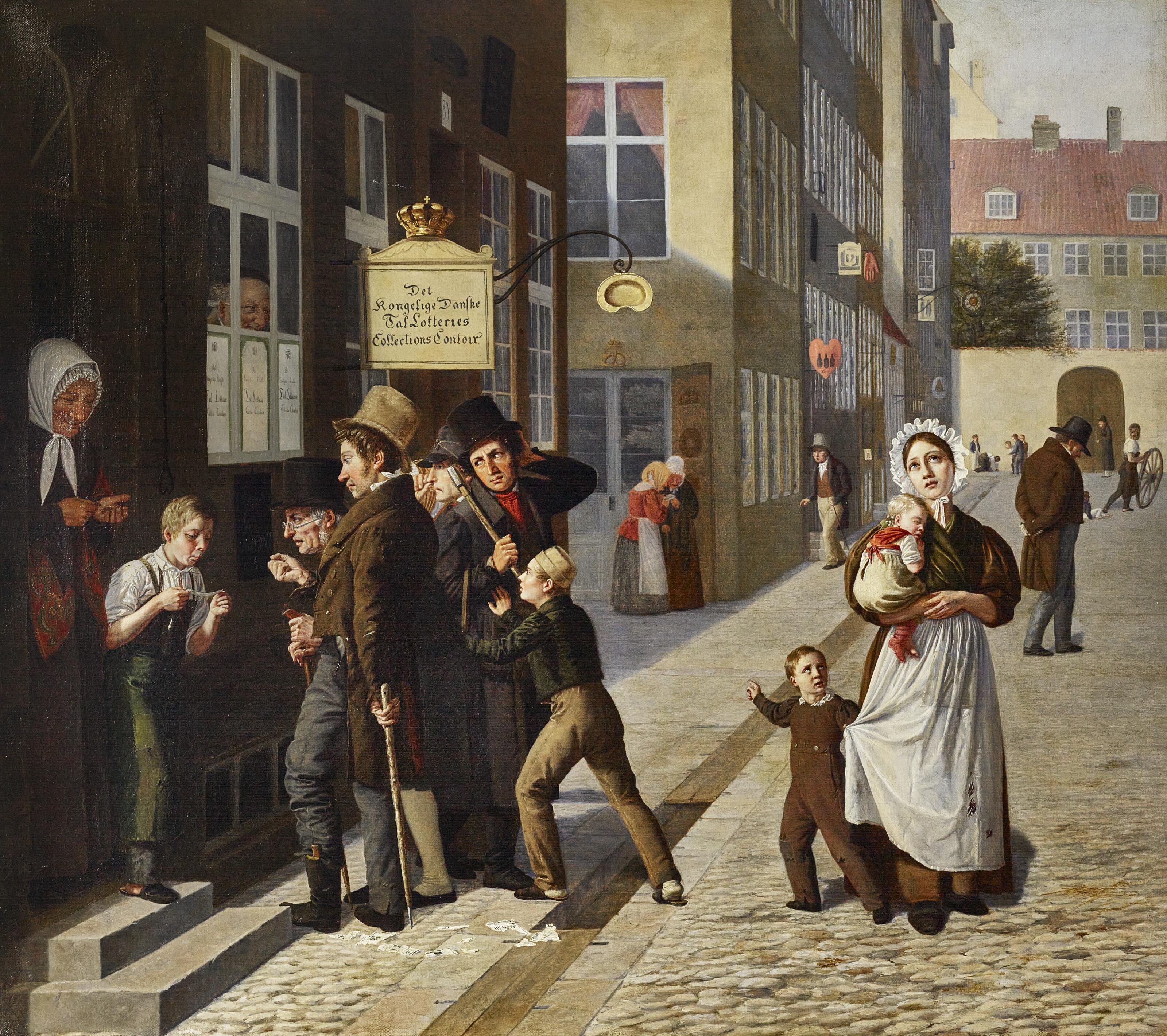 Julius Friedlænder - Outside the Lottery, Copenhagen