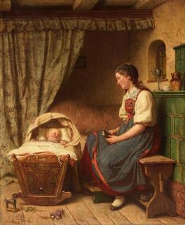 Julius Geertz - Die junge Mutter