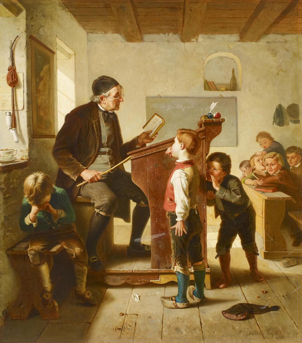 Julius Geertz - In der Schule