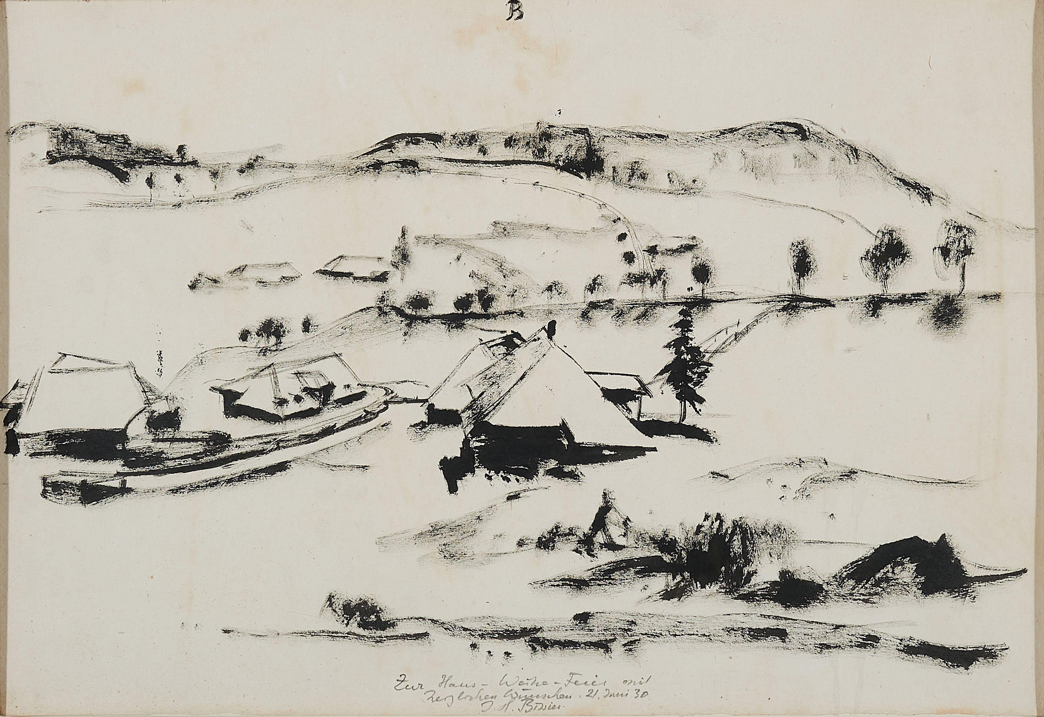 Julius Heinrich Bissier - Schwarzwaldhütte.