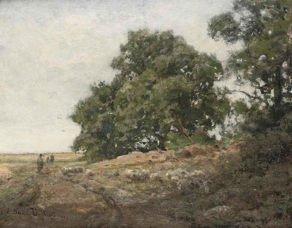 Julius Jacobus van de Sande Bakhuyzen - Herding the sheep