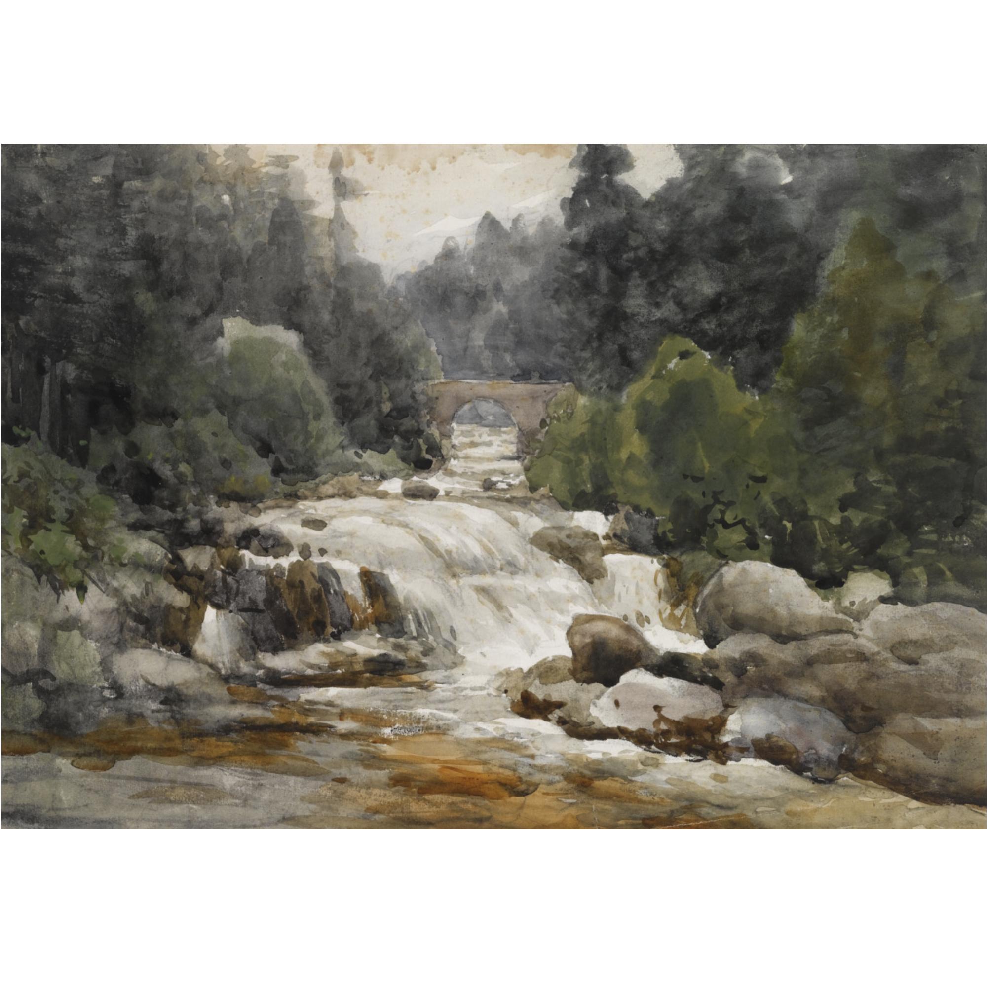 Julius Jacobus van de Sande Bakhuyzen - Waterfall