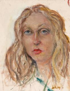 Július Jakoby - Porträt der Mutter des Künstlers