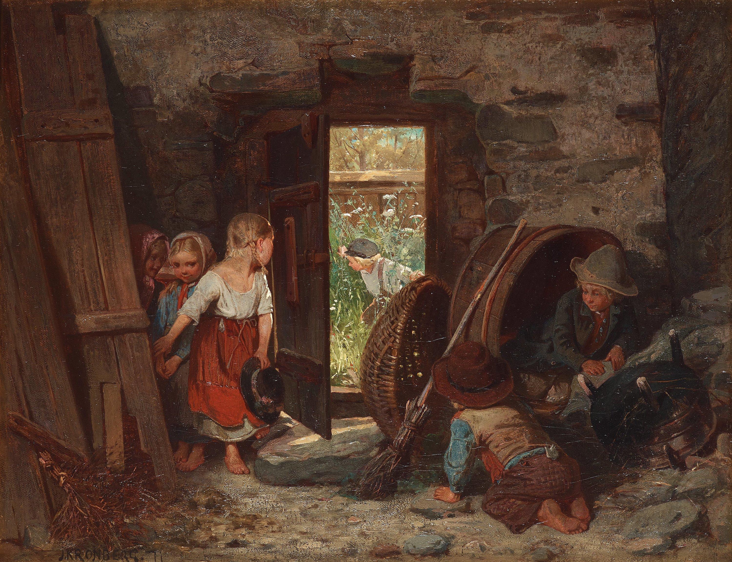 Julius Kronberg - Hide and Seek