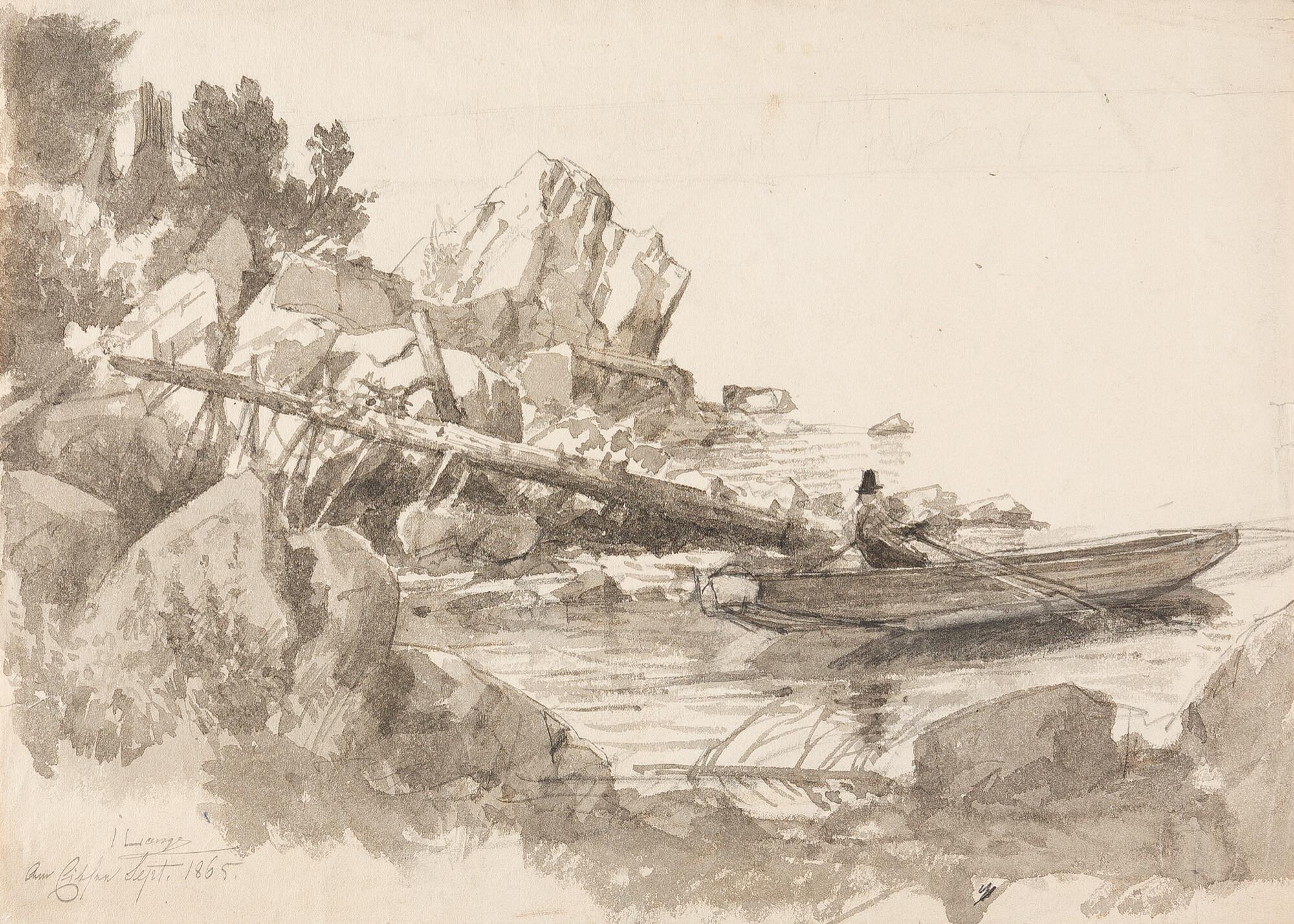 Julius Lange - „Am Eibsee“.