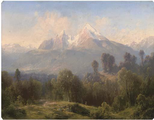 Julius Lange - An Alpine Landscape