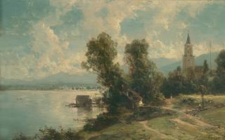 Julius Lange - Bei Gollenshausen am Chiemsee.
