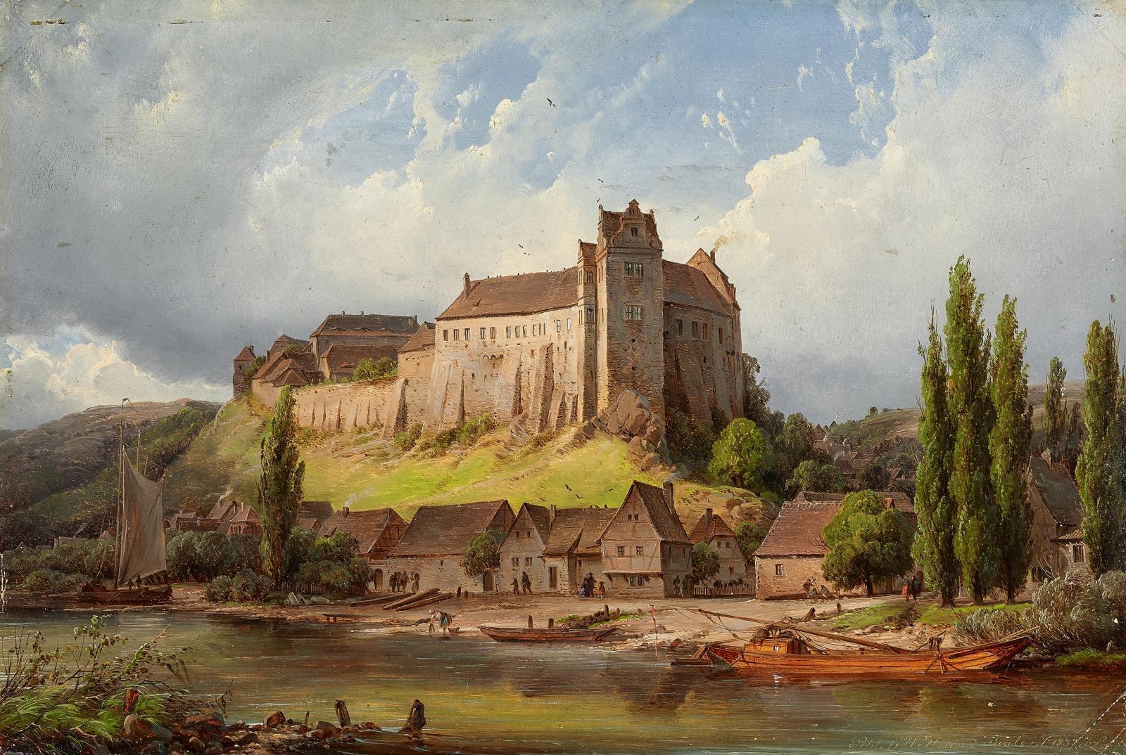 Julius Lange - Schloss Wettin a.d. Saale