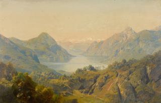 Julius Lange - The Lago D\'Iseo Near Brescia