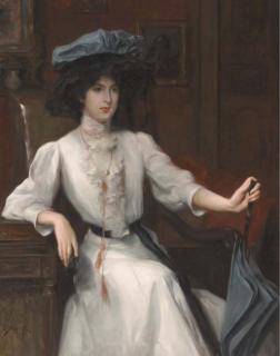 Julius Le Blanc Stewart - Portrait of a Woman