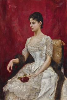 Julius LeBlanc Stewart - American lady In White