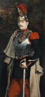 Julius Leblanc Stewart - American portrait Of A Man, Presumed To Be Mr. Filleul-Brohy