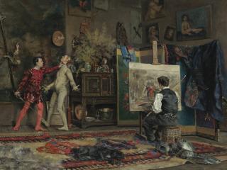 Julius Leblanc Stewart - In The Artist\'S Studio