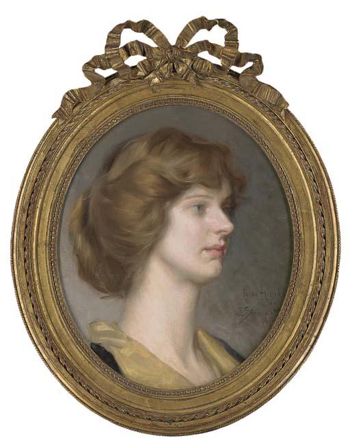 Julius Leblanc Stewart - Portrait of Ina, A Friend of The Artist