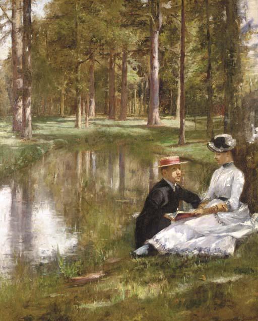 Julius Leblanc Stewart - Reading (La Lecture)