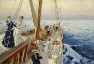 Julius Leblanc Stewart - Yachting in the Mediterranean