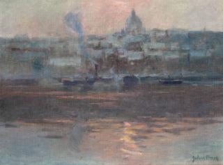 Julius Olsson, R.A., P.R.O.I., R.B.A. - Stockholm Harbour