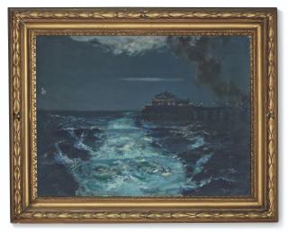 Julius Olsson, R.A., R.B.A., N.E.A.C. - Plymouth Pier