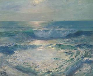 Julius Olsson, R.A., R.B.A., P.R.O.I., R.W.A., N.E - Gleaming Light