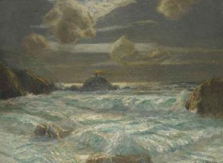 Julius Olsson, R.A., R.B.A., P.R.O.I., R.W.A., N.E - The Corbière, Jersey
