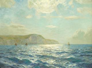 Julius Olsson - White Cliffs In Summer