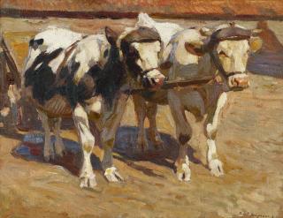 Julius Paul Junghanns - Ochsengespann