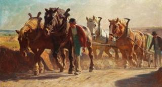 Julius Paul Junghanns - Pferdefuhrwerk