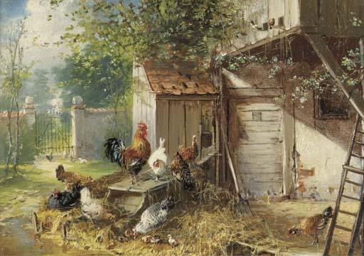 Julius Scheuerer - Hühnerhof